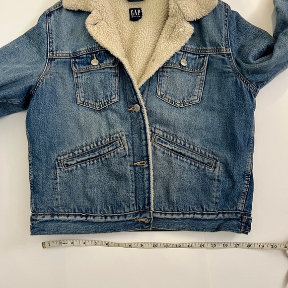 GAP Women’s Denim Sherpa Jacket size Smalll - Picture 6 of 6